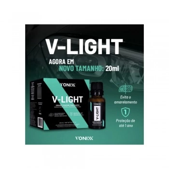 Vitrificador Restaurador Para Faróis V-light 20ml Vonixx